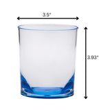 Oval Halo Acrylic Glasses (Set of 4)