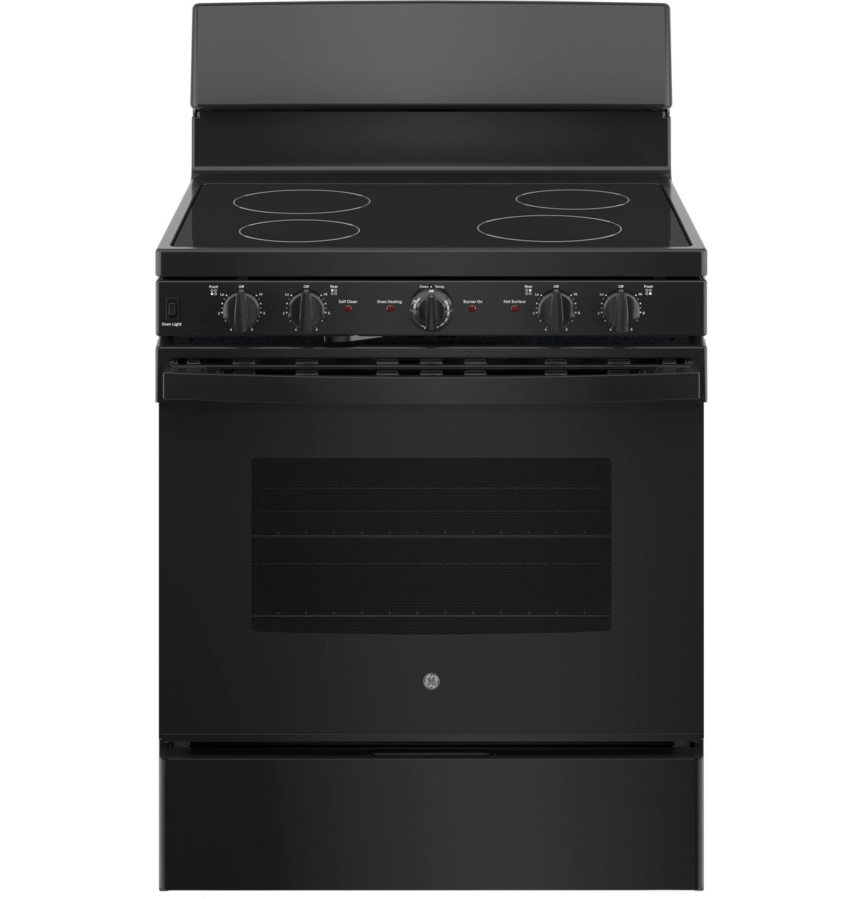 GE JB480DTBB - 30 in. 5 cu. ft. Electric Radiant Range with Smoothtop Burners - Black