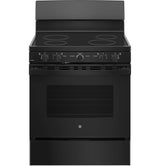 GE JB480DTBB - 30 in. 5 cu. ft. Electric Radiant Range with Smoothtop Burners - Black