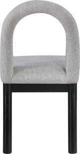 Conrad - Linen Dining Chair With Black Legs