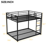 Metal Bunk Bed, Low Bunk Bed With Ladder
