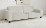 Deerhurst - Upholstered Track Arm Tufted Sofa - Greige
