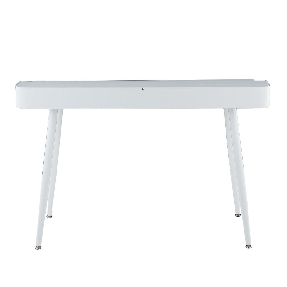 Harvey - Contemporary Desk - White Steel
