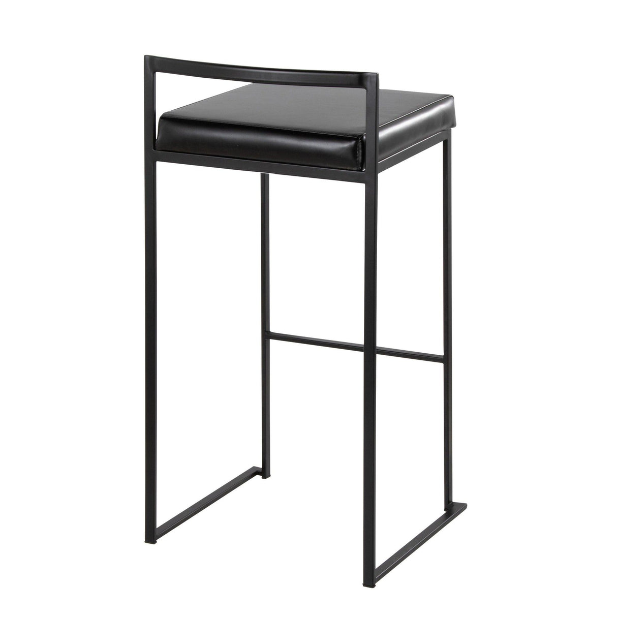 Fuji - Stackable Barstool - Black Metal