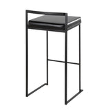 Fuji - Stackable Barstool - Black Metal