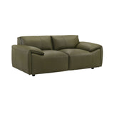 Tanner - Leather Loveseat With Padded Arms