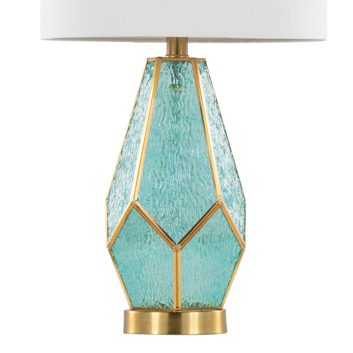 Geo - Rain Glass Table Lamp (Set of 2)