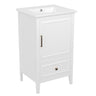 Modern Bathroom Vanity With Sink, Cabinet Storage, Drawer & Adjustable Feet