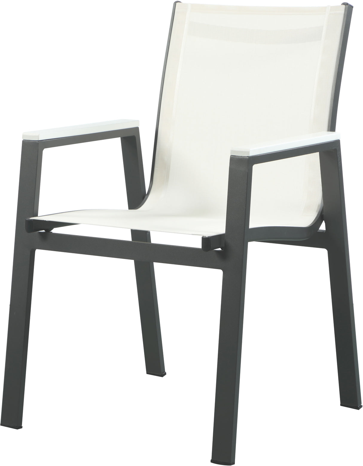 Nizuc - Outdoor Patio Dining Arm Chair With Gray Frame (Set of 2)
