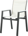Nizuc - Outdoor Patio Dining Arm Chair With Gray Frame (Set of 2)