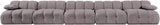 Orin - Velvet 5 Piece Modular Armless Sofa