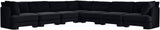 Hammond - Velvet Performance Fabric Upholstered 7 Piece Corner Sectional
