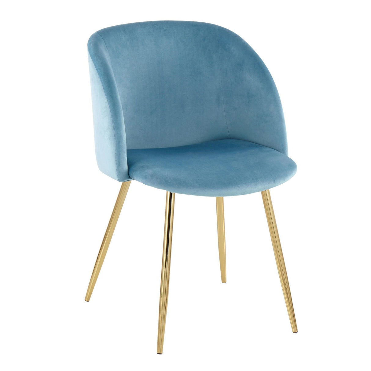 Luna - Contemporary Chair (Set of 2) - Gold Metal