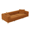 3 In 1 Convertible Sleeper, Deep Seat Pull Out Sofa Bed, Button Tufted