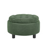 Storage Round Footstool Table Ottoman