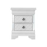 Verona - Accent Nightstand - Silver Champagne