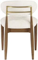 Riccio - Fabric Dining Side Chair (Set of 2) - Walnut Frame