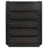 Leandro - 5-Drawer Bedroom Chest Of Drawers - Burnished Black