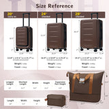 Hardside Luggage Set 5 Piece With Front Opening