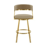 Saturn - Swivel Stool - Gold Legs