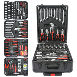 899 Piece Home Repair Tool Set With Rolling Plastic Toolbox, 4 Drawers, General Household Maintenance Kit