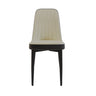 Modern Dining Chair With Cushions And Metal Legs