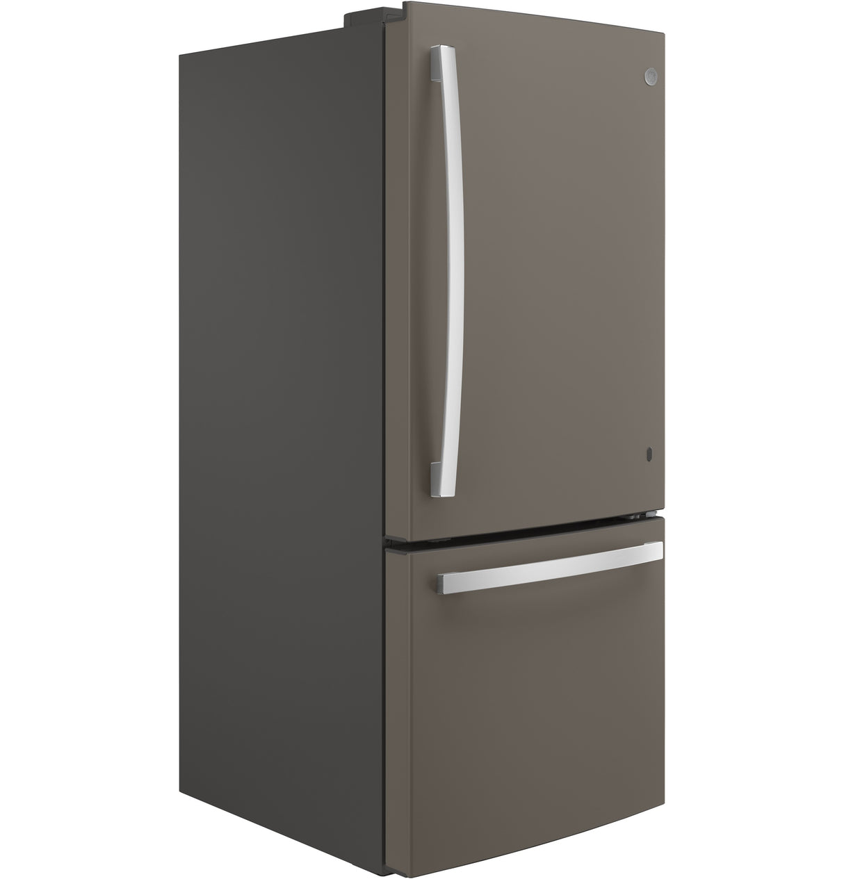 GE GDE21EMKES - 30 in. 21 cu. ft. Bottom Freezer Refrigerator with Ice Maker - Fingerprint Resistant Slate