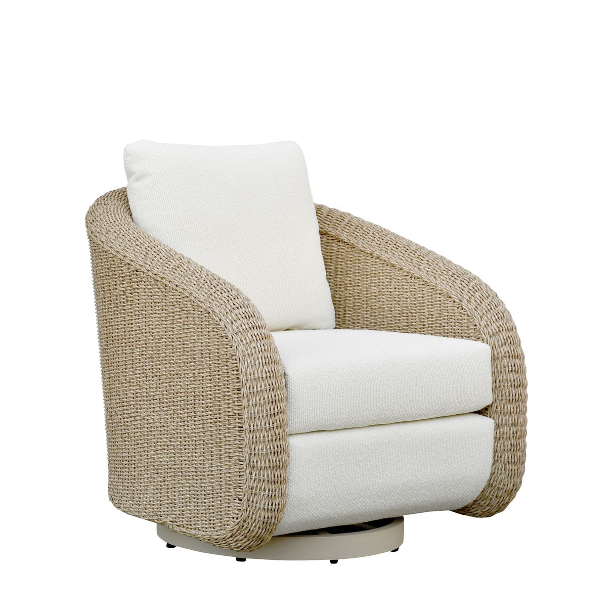 Pavilion - Outdoor Swivel Club Chair - White