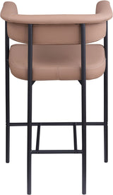 Malin - Faux Leather Counter Stool (Set of 2) - Tan