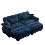 Super Comfort Oversized Modular Sectional Sofa With Movable Ottoman