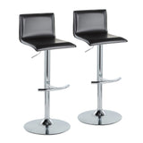 Mara - Adjustable Barstool (Set of 2) - Chrome Metal