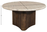 Pietra - Travertine And Mango Wood Table