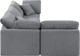 Indulge - Velvet 4 Piece Modular Sectional