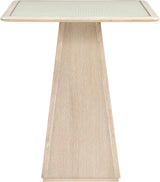Atrium - Glass Top And Wood Base Dining Table