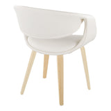 Curvo - Upholstered Chair (Set of 2) - Natural Wood Legs