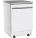 GE GPT225SGLWW - 24 in. Stainless Steel Interior Portable Dishwasher with Sanitize Cycle - White