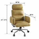 Davu - Swivel Office Chair - Mustard