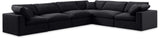 Comfy - 6 Piece Velvet Modular Corner Sectional