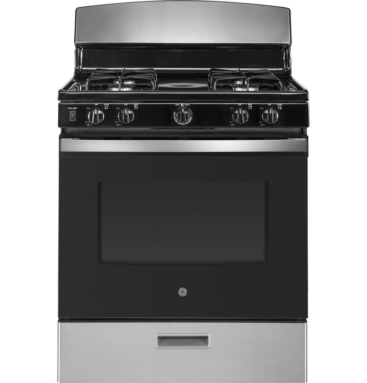 GE JGBS30RETSS - 30 in. 4.8 cu. ft. Gas Range with 4 Sealed Burners - Stainless Steel