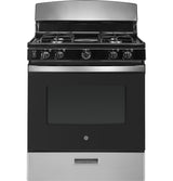 GE JGBS30RETSS - 30 in. 4.8 cu. ft. Gas Range with 4 Sealed Burners - Stainless Steel