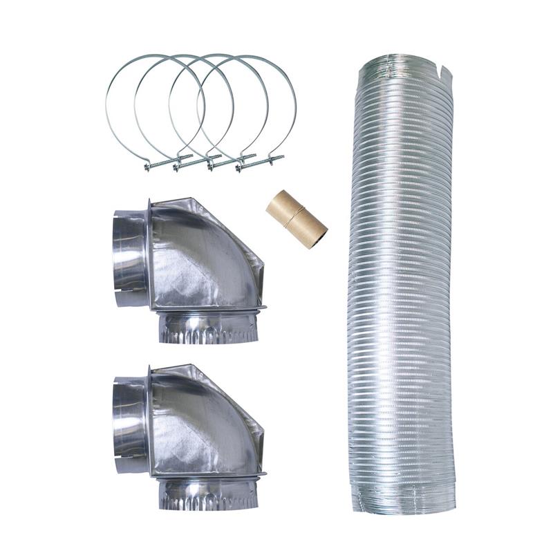 8' Semi-Rigid Dryer Vent Kit, with 2 Elbows - (M5304492448)