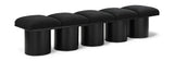 Pavilion - 5 Piece Modular Bench With Black Base