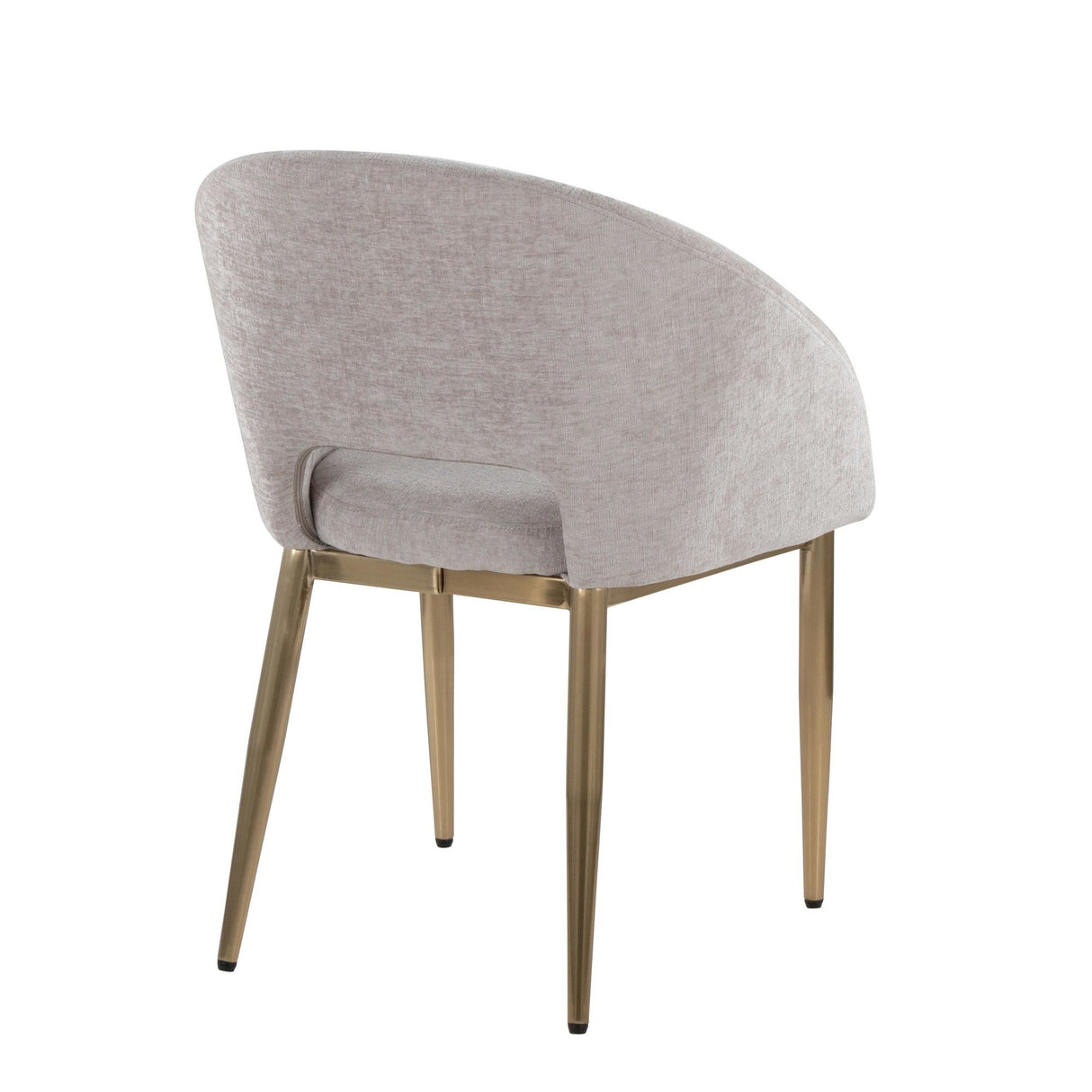 Renee - Upholstered Contemporary Chair (Set of 2) - Gold Metal Legs