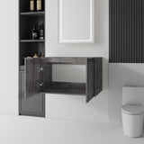 Floating Bathroom Vanity Cabinet With Soft Close Double Doors, Spacious Interior Storage, Wall Mounted, Cabinet Only
