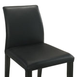 Elyza - Full Back Top Grain Leather Upholstered Wood Dining Chairs (Set of 2)