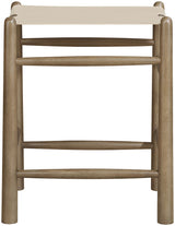 Santos - Backless Counter Stool With Stained Brown Base