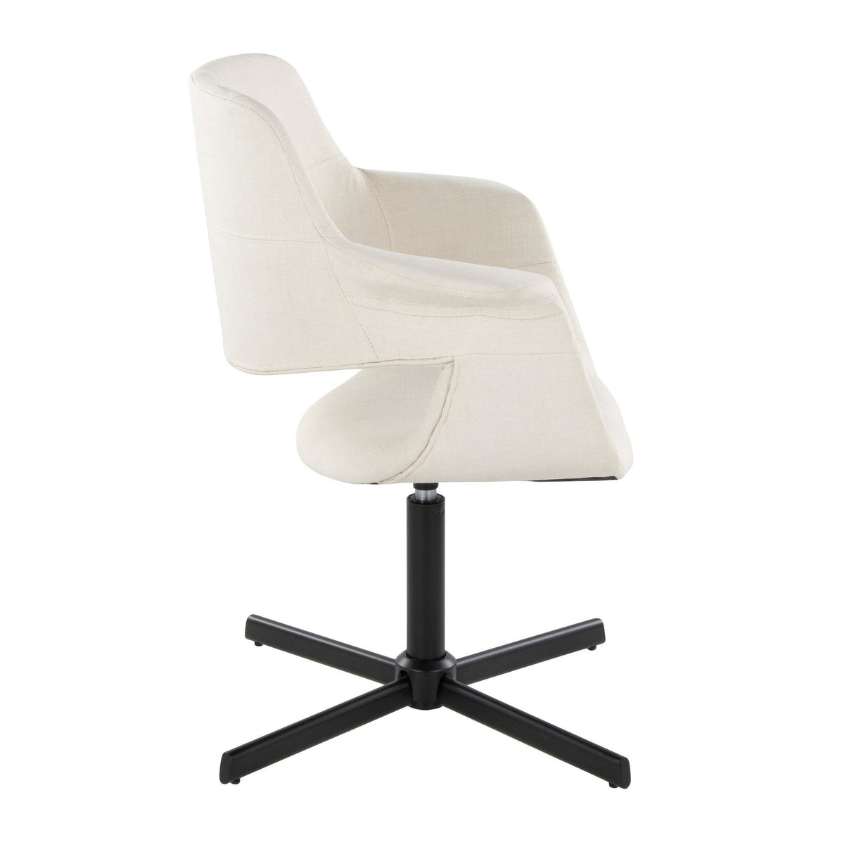 Vintage Flair - Mid-Century Modern Swivel Accent Chair With X-Pedestal Base