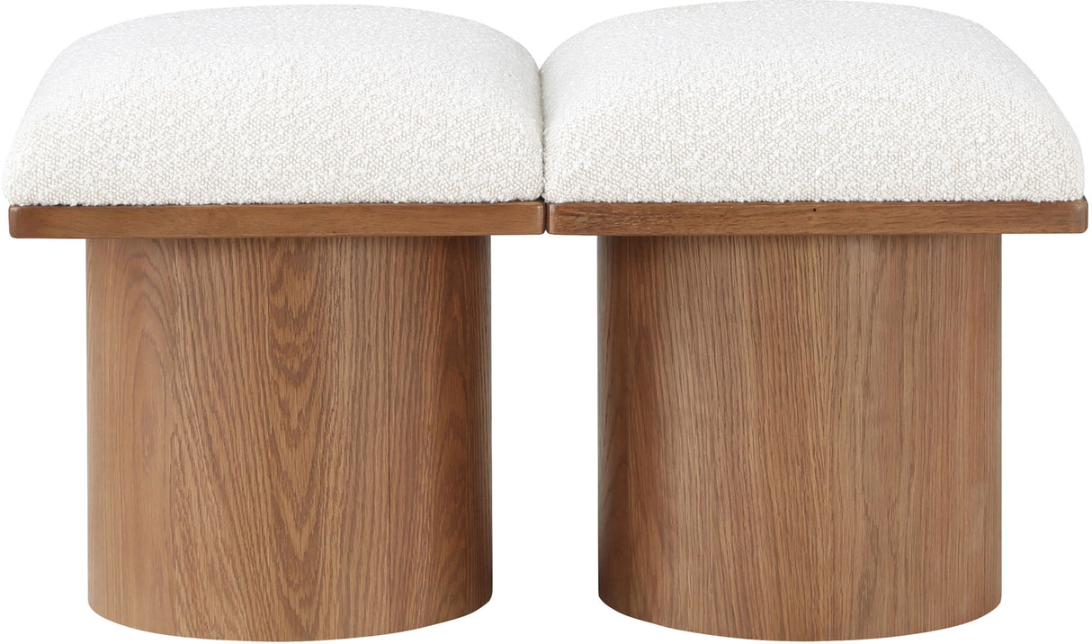 Pavilion - 2 Piece Modular Bench With Brown Base