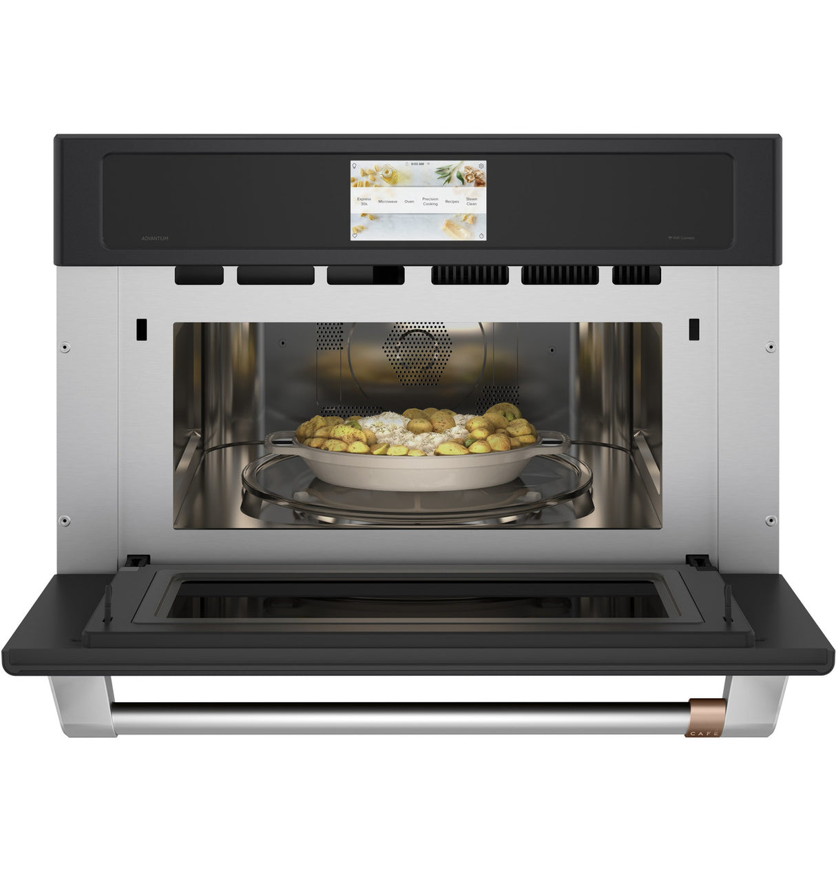 Café 30 in. Single Wall Oven with Advantium Speedcook Technology, Matte Black - CSB913P3VD1