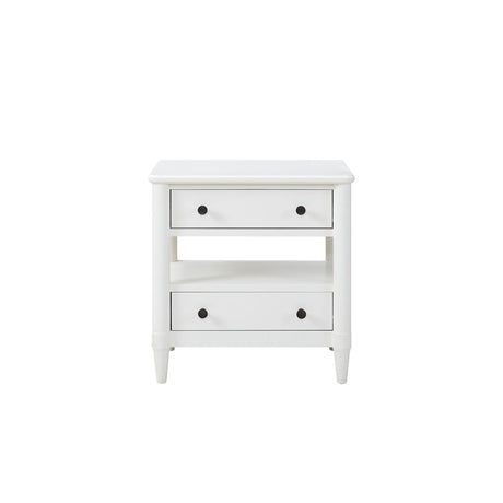 Open Nightstand With 2 Drawers
